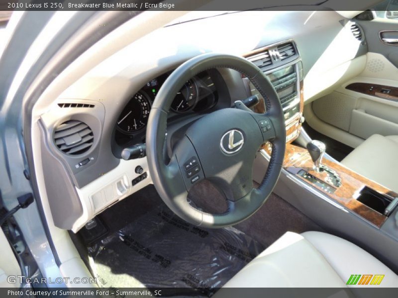 Breakwater Blue Metallic / Ecru Beige 2010 Lexus IS 250