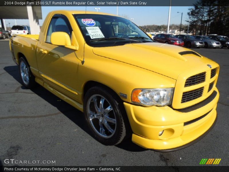 Solar Yellow / Dark Slate Gray 2004 Dodge Ram 1500 SLT Rumble Bee Regular Cab