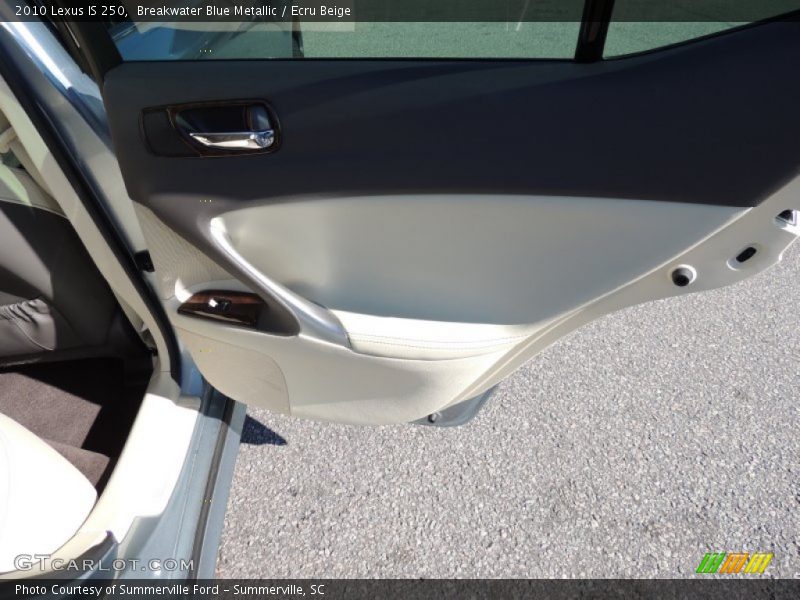 Breakwater Blue Metallic / Ecru Beige 2010 Lexus IS 250
