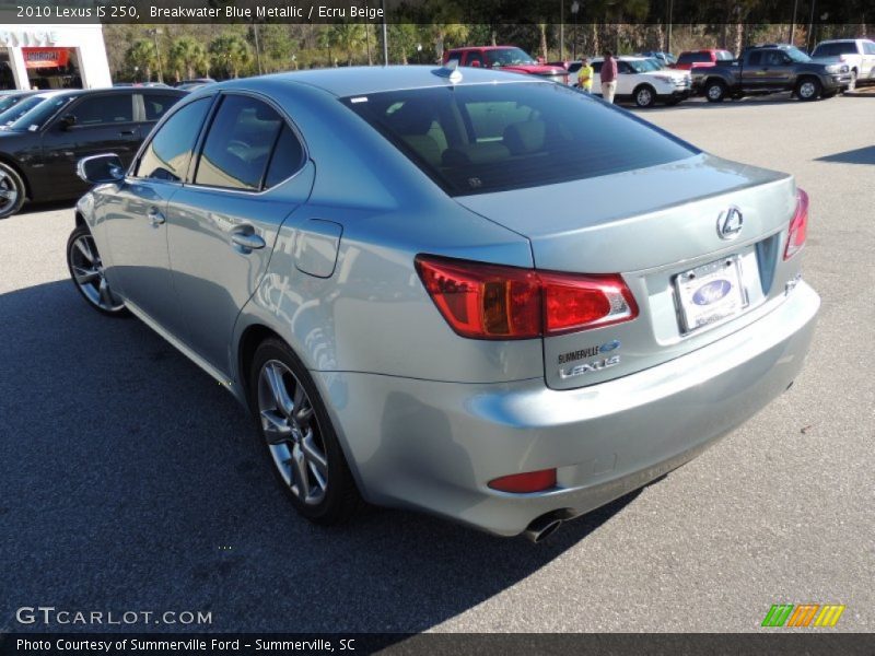 Breakwater Blue Metallic / Ecru Beige 2010 Lexus IS 250