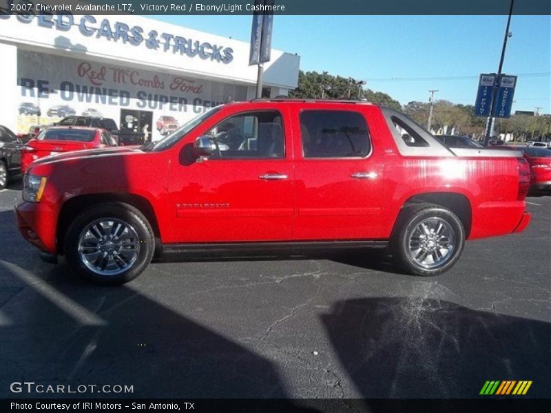 Victory Red / Ebony/Light Cashmere 2007 Chevrolet Avalanche LTZ