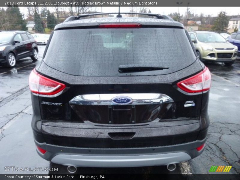 Kodiak Brown Metallic / Medium Light Stone 2013 Ford Escape SEL 2.0L EcoBoost 4WD