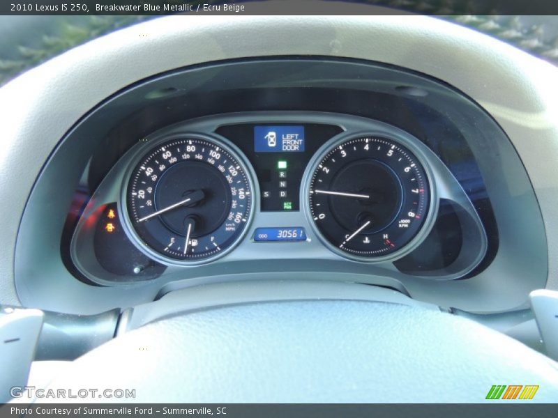 Breakwater Blue Metallic / Ecru Beige 2010 Lexus IS 250