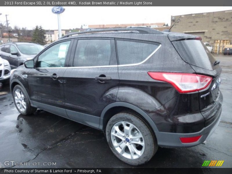 Kodiak Brown Metallic / Medium Light Stone 2013 Ford Escape SEL 2.0L EcoBoost 4WD