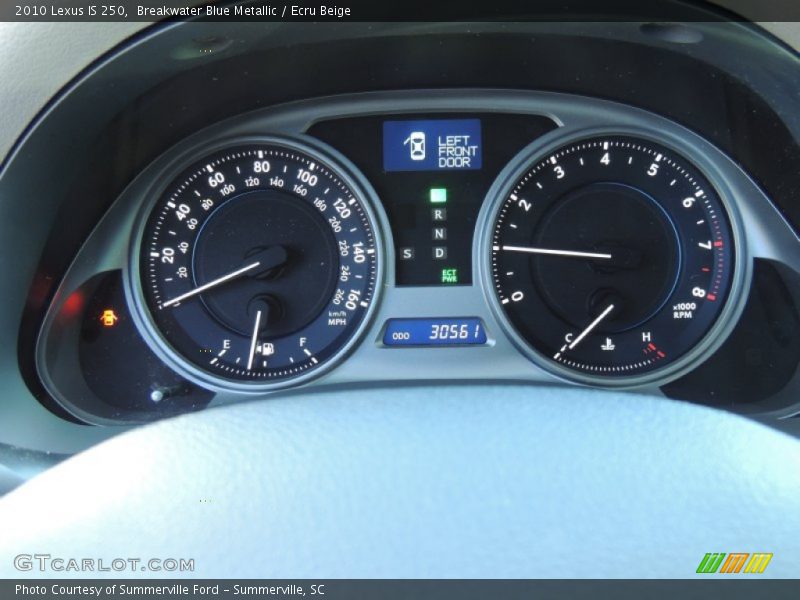 Breakwater Blue Metallic / Ecru Beige 2010 Lexus IS 250