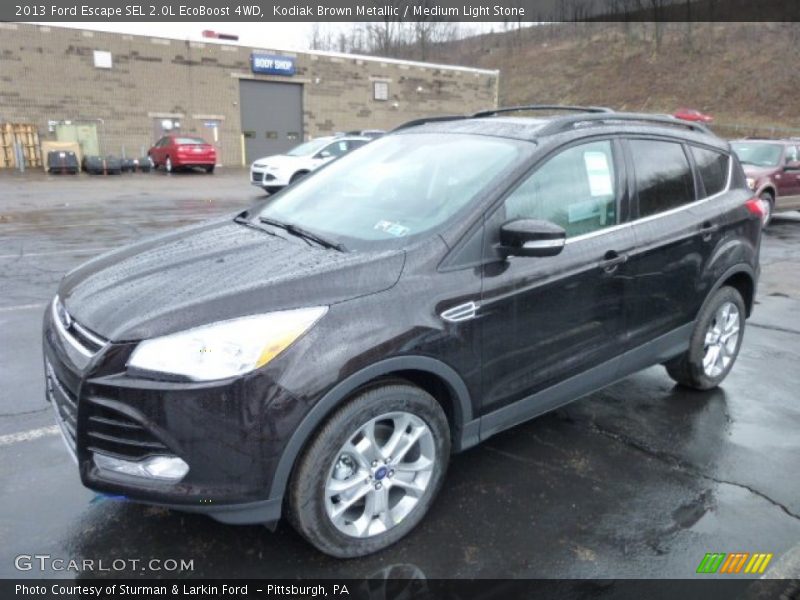 Kodiak Brown Metallic / Medium Light Stone 2013 Ford Escape SEL 2.0L EcoBoost 4WD