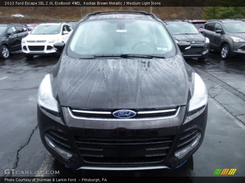 Kodiak Brown Metallic / Medium Light Stone 2013 Ford Escape SEL 2.0L EcoBoost 4WD