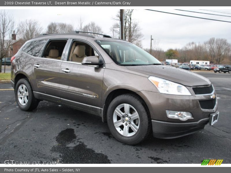 Desert Brown Metallic / Cashmere/Dark Gray 2009 Chevrolet Traverse LT