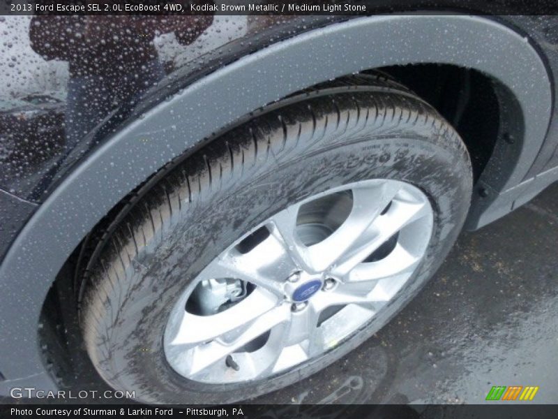Kodiak Brown Metallic / Medium Light Stone 2013 Ford Escape SEL 2.0L EcoBoost 4WD