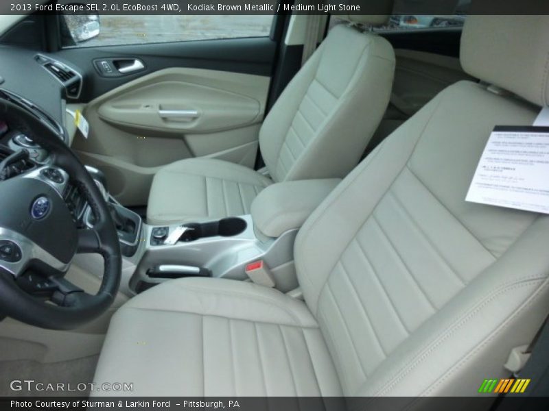 Kodiak Brown Metallic / Medium Light Stone 2013 Ford Escape SEL 2.0L EcoBoost 4WD