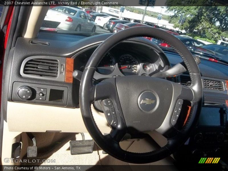 Victory Red / Ebony/Light Cashmere 2007 Chevrolet Avalanche LTZ