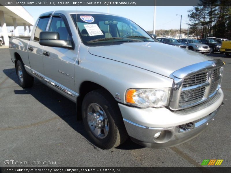 Bright Silver Metallic / Dark Slate Gray 2005 Dodge Ram 2500 SLT Quad Cab