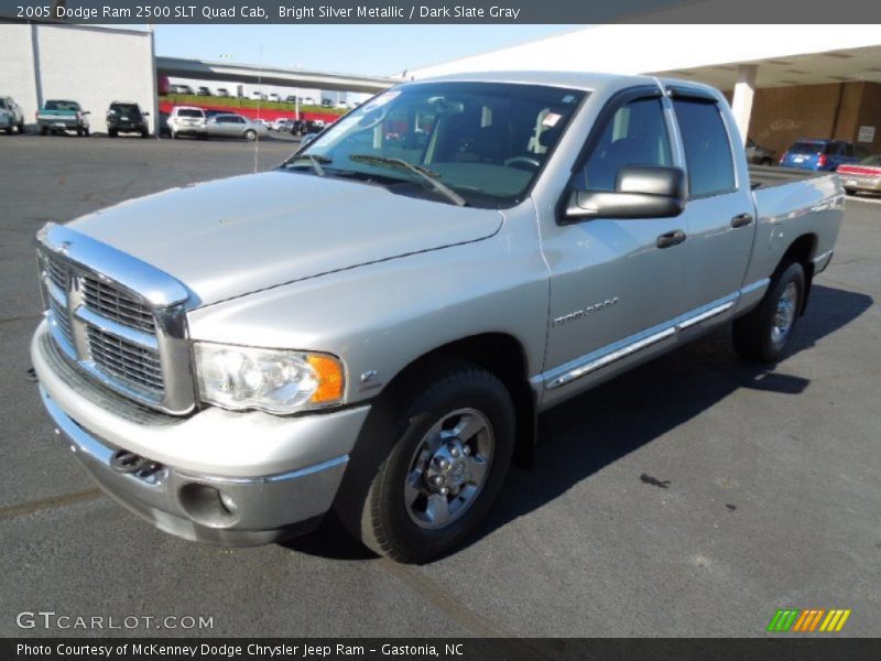 Bright Silver Metallic / Dark Slate Gray 2005 Dodge Ram 2500 SLT Quad Cab