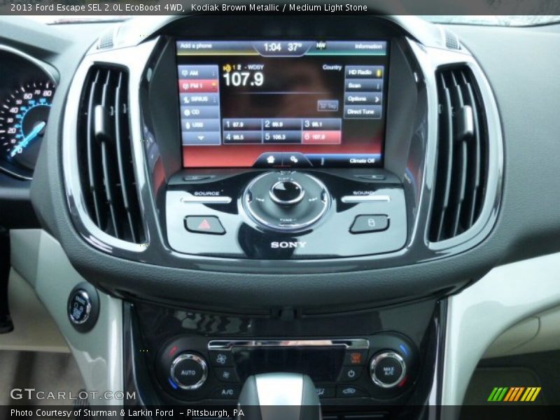 Kodiak Brown Metallic / Medium Light Stone 2013 Ford Escape SEL 2.0L EcoBoost 4WD
