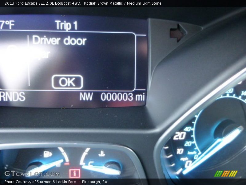 Kodiak Brown Metallic / Medium Light Stone 2013 Ford Escape SEL 2.0L EcoBoost 4WD