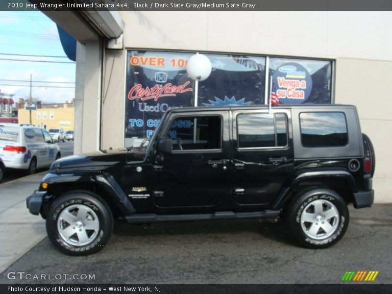 Black / Dark Slate Gray/Medium Slate Gray 2010 Jeep Wrangler Unlimited Sahara 4x4