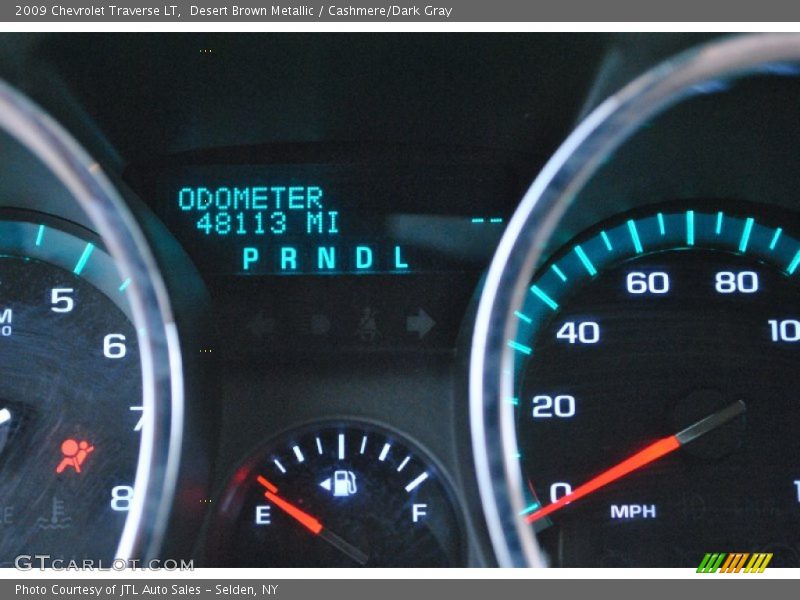 Desert Brown Metallic / Cashmere/Dark Gray 2009 Chevrolet Traverse LT