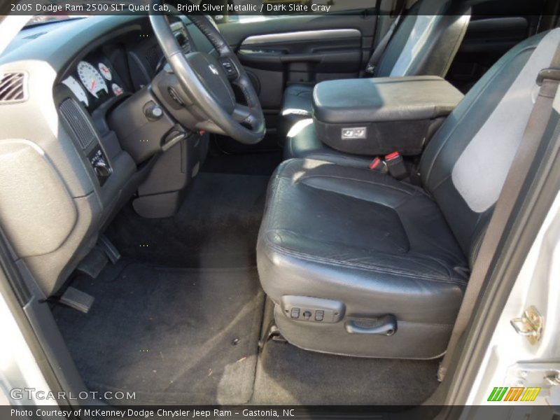 Bright Silver Metallic / Dark Slate Gray 2005 Dodge Ram 2500 SLT Quad Cab