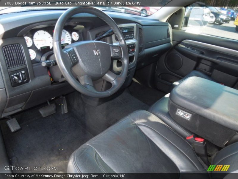 Bright Silver Metallic / Dark Slate Gray 2005 Dodge Ram 2500 SLT Quad Cab