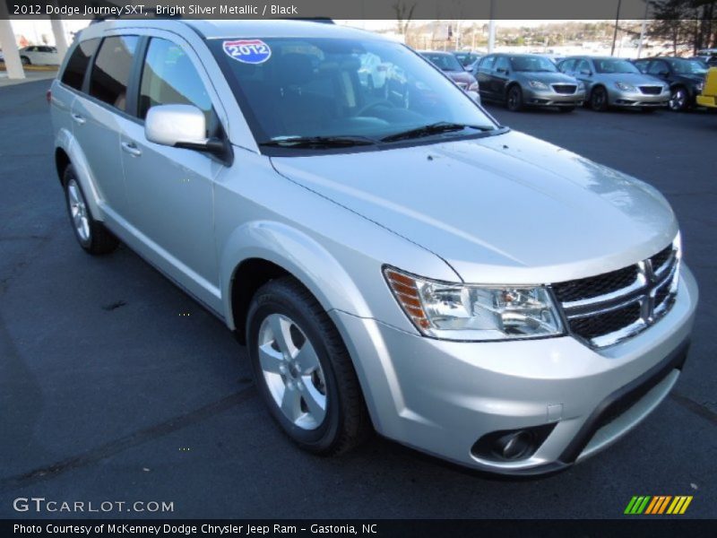 Bright Silver Metallic / Black 2012 Dodge Journey SXT