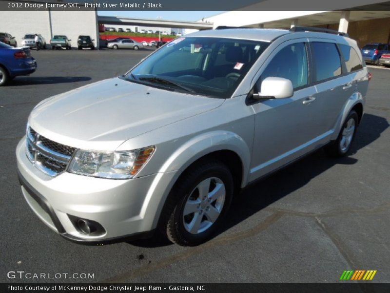 Bright Silver Metallic / Black 2012 Dodge Journey SXT