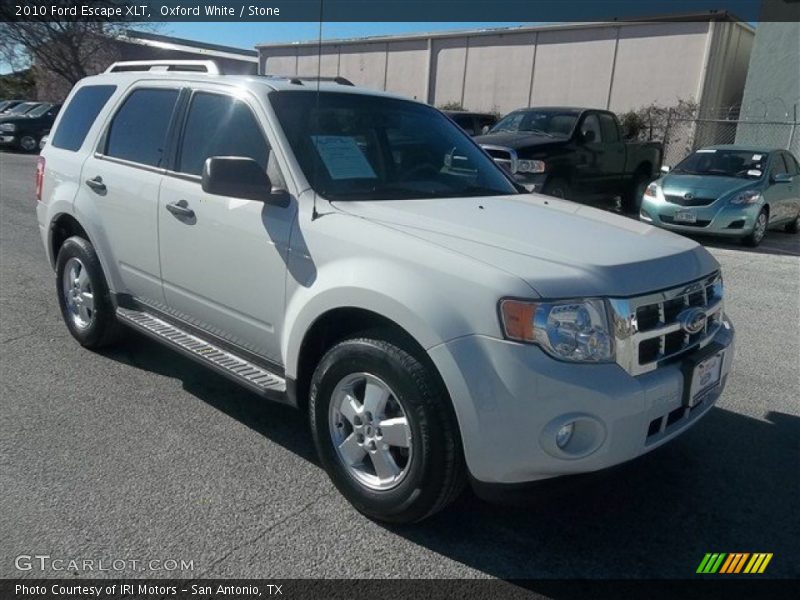 Oxford White / Stone 2010 Ford Escape XLT