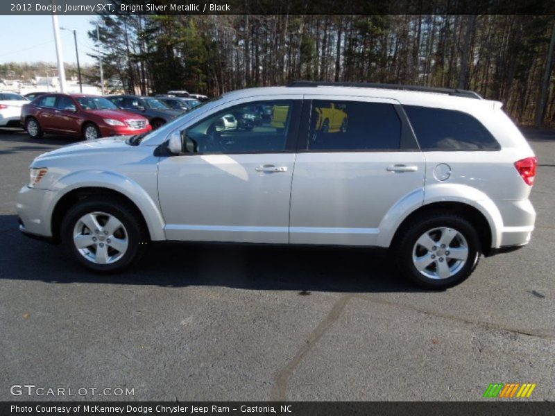 Bright Silver Metallic / Black 2012 Dodge Journey SXT