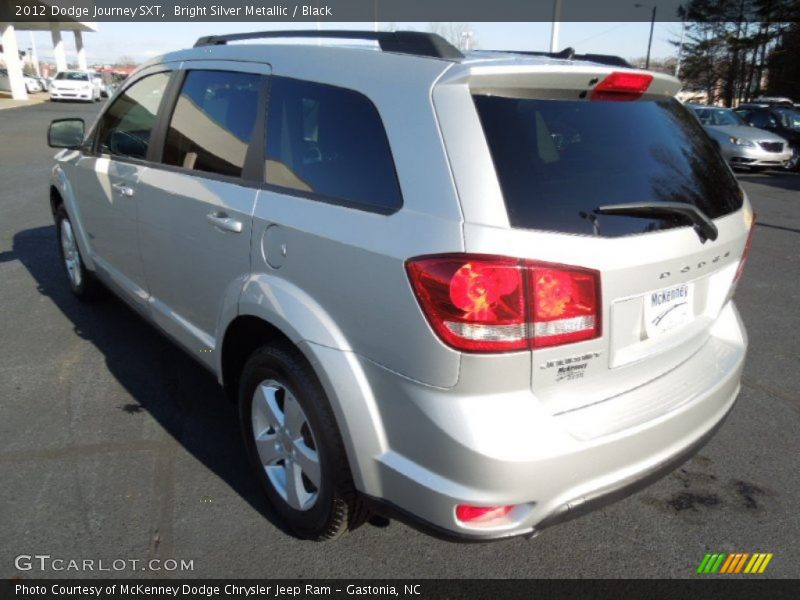 Bright Silver Metallic / Black 2012 Dodge Journey SXT