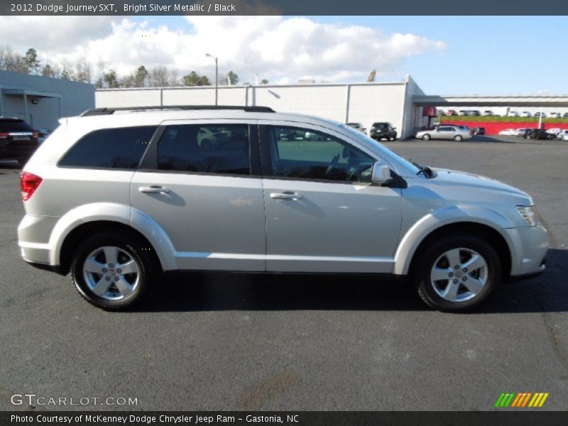 Bright Silver Metallic / Black 2012 Dodge Journey SXT