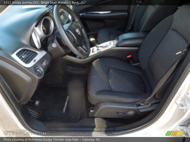 Bright Silver Metallic / Black 2012 Dodge Journey SXT