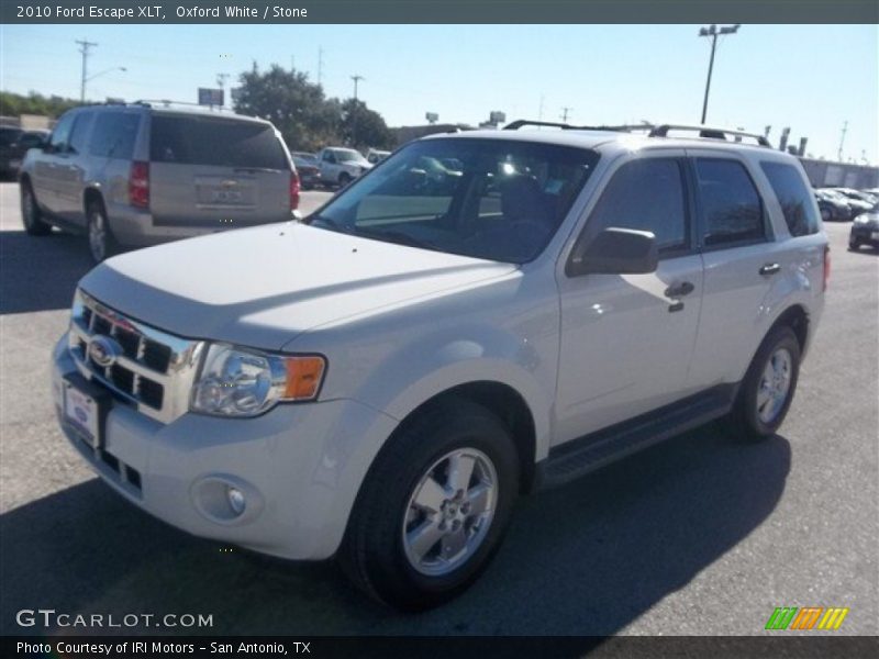 Oxford White / Stone 2010 Ford Escape XLT