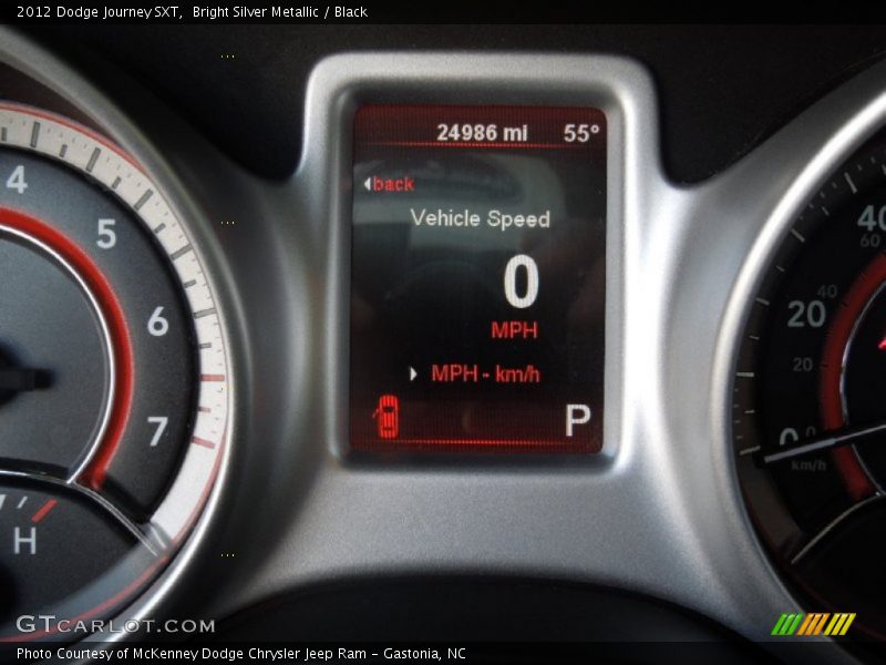 Bright Silver Metallic / Black 2012 Dodge Journey SXT