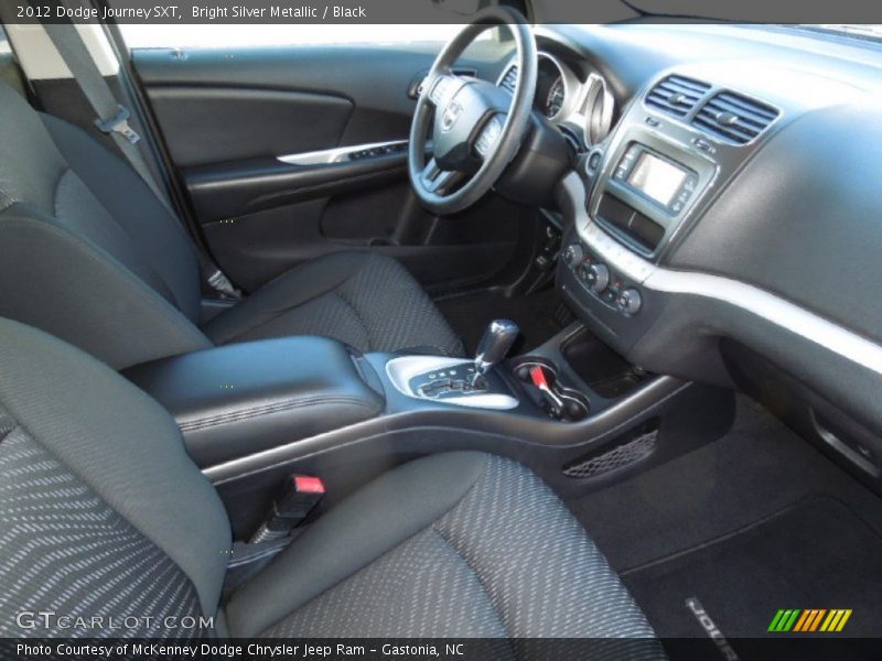 Bright Silver Metallic / Black 2012 Dodge Journey SXT