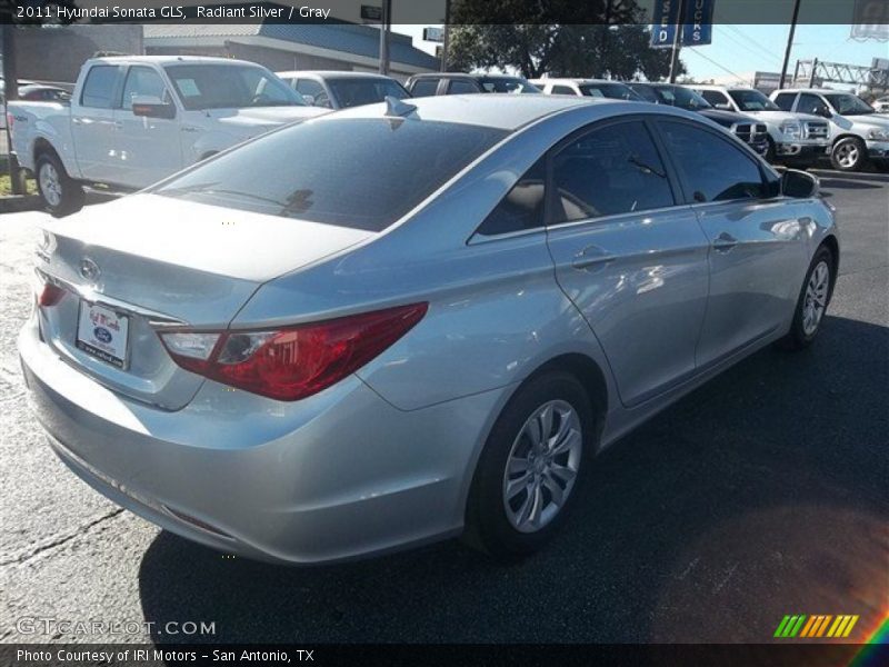 Radiant Silver / Gray 2011 Hyundai Sonata GLS