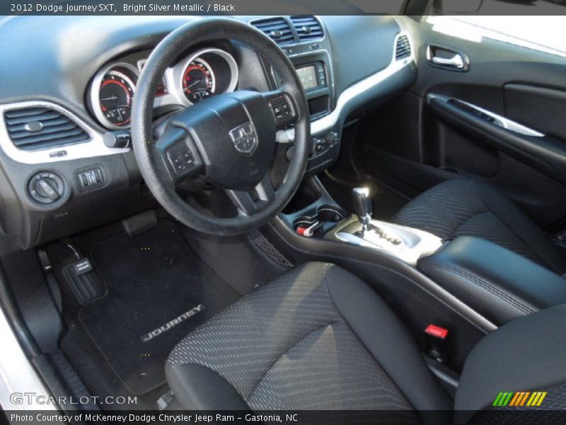 Bright Silver Metallic / Black 2012 Dodge Journey SXT
