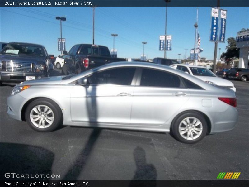 Radiant Silver / Gray 2011 Hyundai Sonata GLS