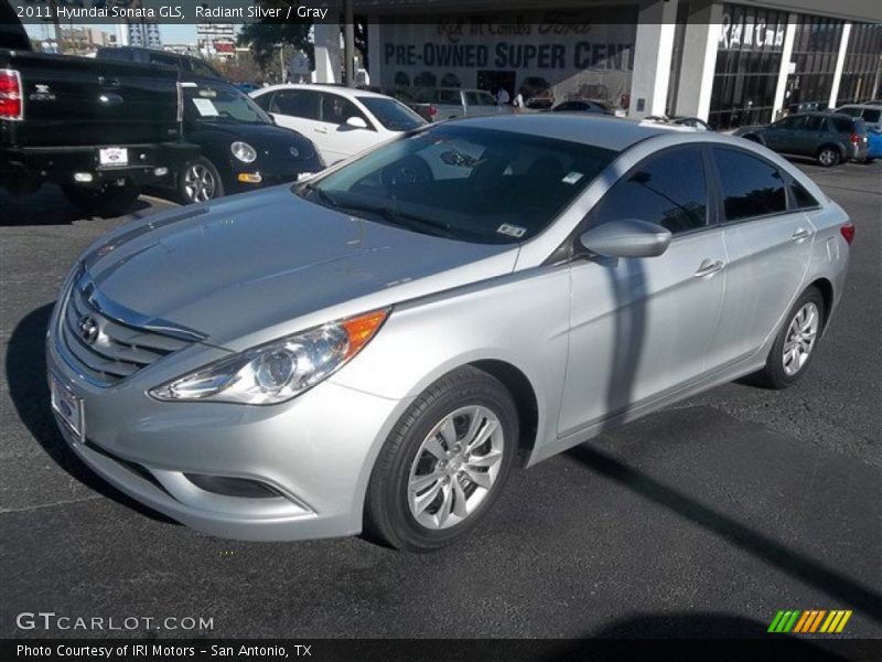 Radiant Silver / Gray 2011 Hyundai Sonata GLS