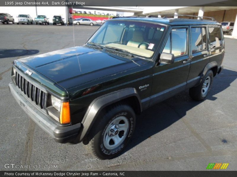 Dark Green / Beige 1995 Jeep Cherokee 4x4