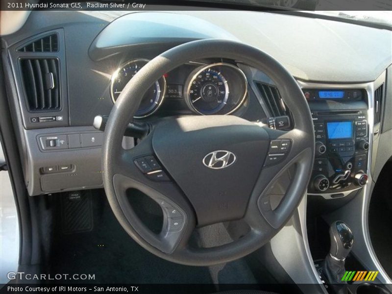 Radiant Silver / Gray 2011 Hyundai Sonata GLS
