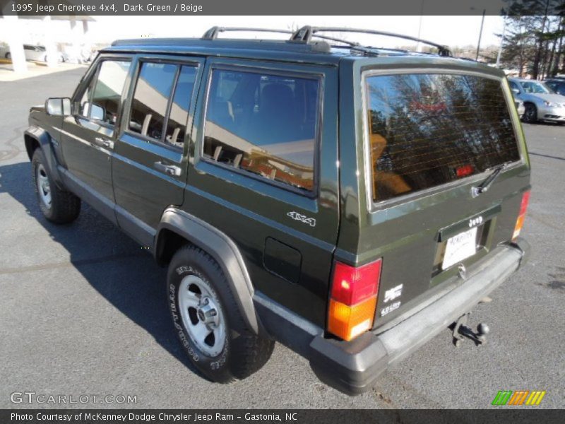 Dark Green / Beige 1995 Jeep Cherokee 4x4