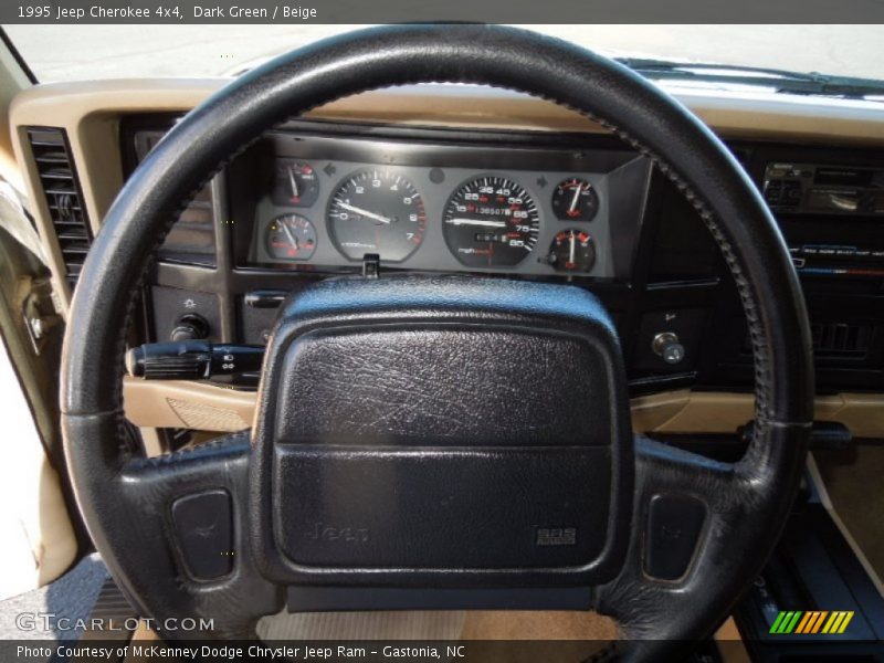 Dark Green / Beige 1995 Jeep Cherokee 4x4