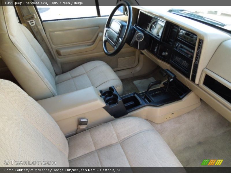 Dark Green / Beige 1995 Jeep Cherokee 4x4