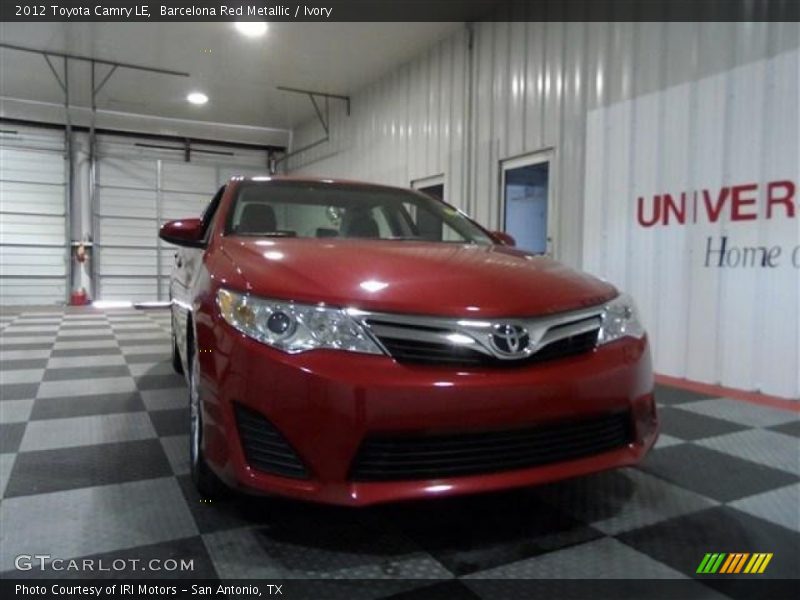 Barcelona Red Metallic / Ivory 2012 Toyota Camry LE