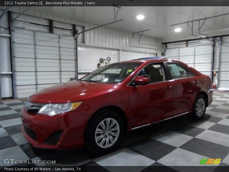 Barcelona Red Metallic / Ivory 2012 Toyota Camry LE