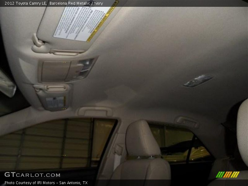Barcelona Red Metallic / Ivory 2012 Toyota Camry LE