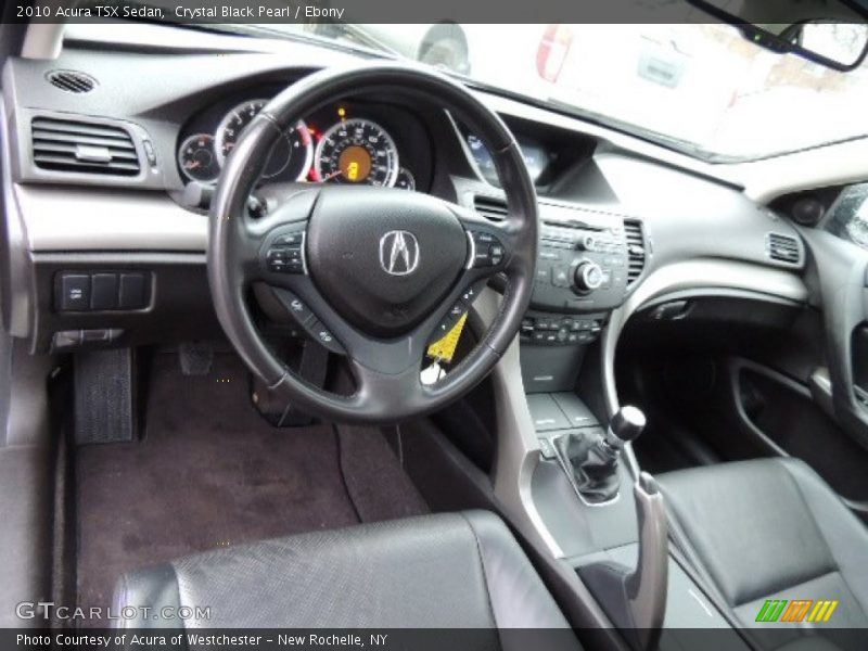 Crystal Black Pearl / Ebony 2010 Acura TSX Sedan