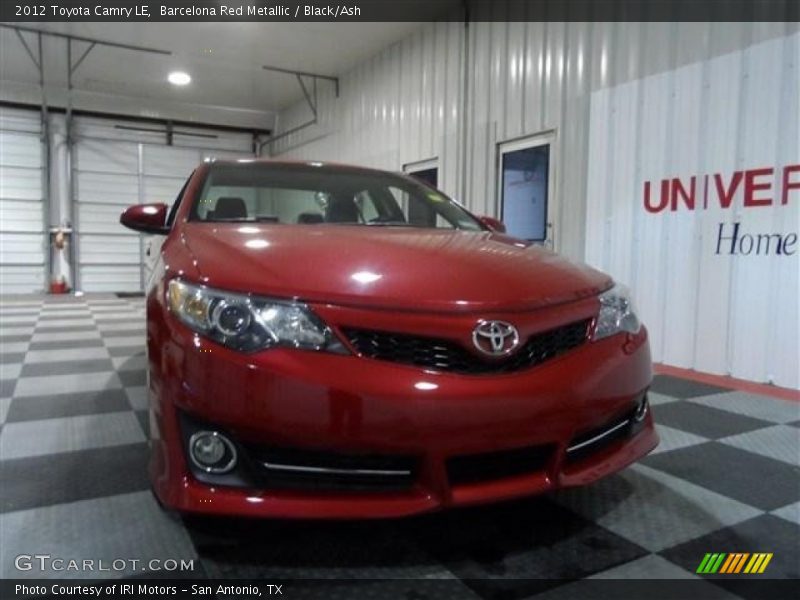 Barcelona Red Metallic / Black/Ash 2012 Toyota Camry LE