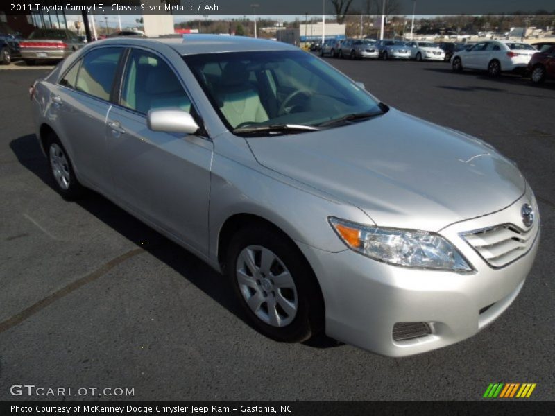 Classic Silver Metallic / Ash 2011 Toyota Camry LE