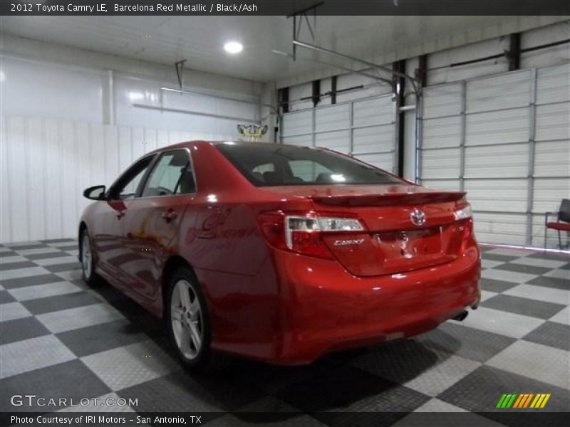 Barcelona Red Metallic / Black/Ash 2012 Toyota Camry LE