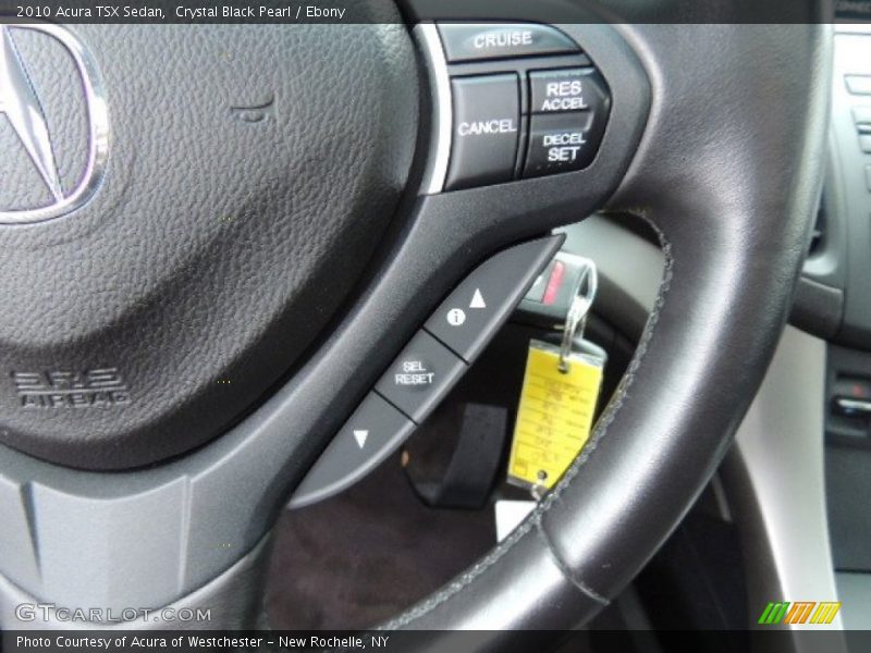 Crystal Black Pearl / Ebony 2010 Acura TSX Sedan